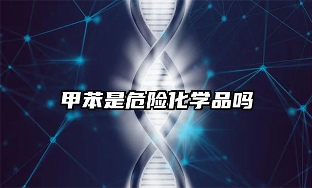 甲苯是危險化學品嗎